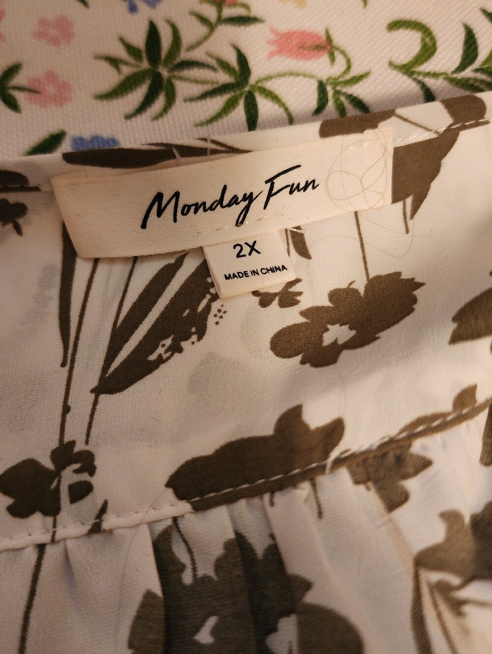 Plus Size Monday Fun Top - Picture 4 of 7